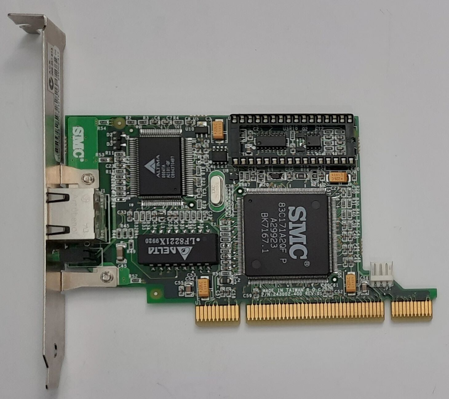 SMC EtherPower II 10/100 PCI Network Card (9432TX/MP, Coax, BNC, Retro, 1999)