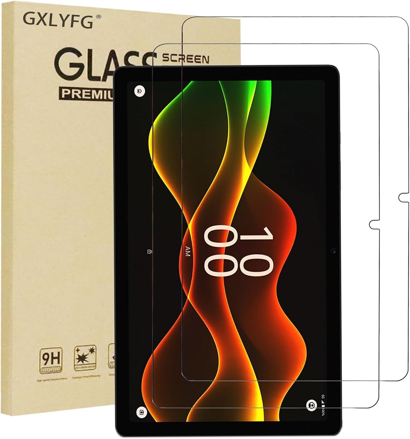 2 Pack Tempered Glass Screen Protectors for Boost Celero 5G Tab, Anti Scratch