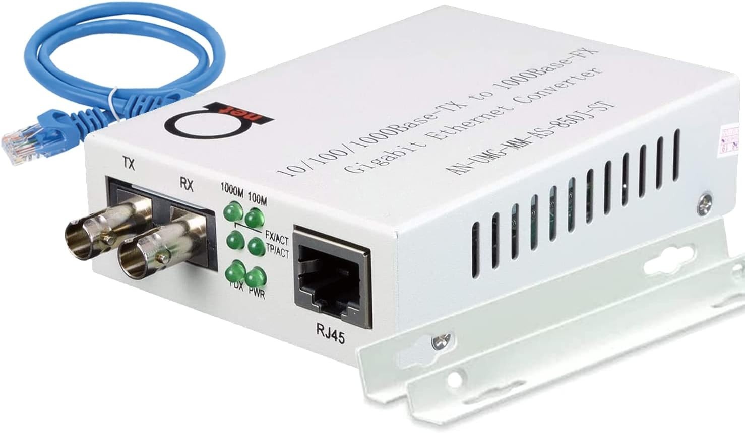 Multimode ST Gigabit Fiber Media Converter Built-In ST Fiber Module 550 - New