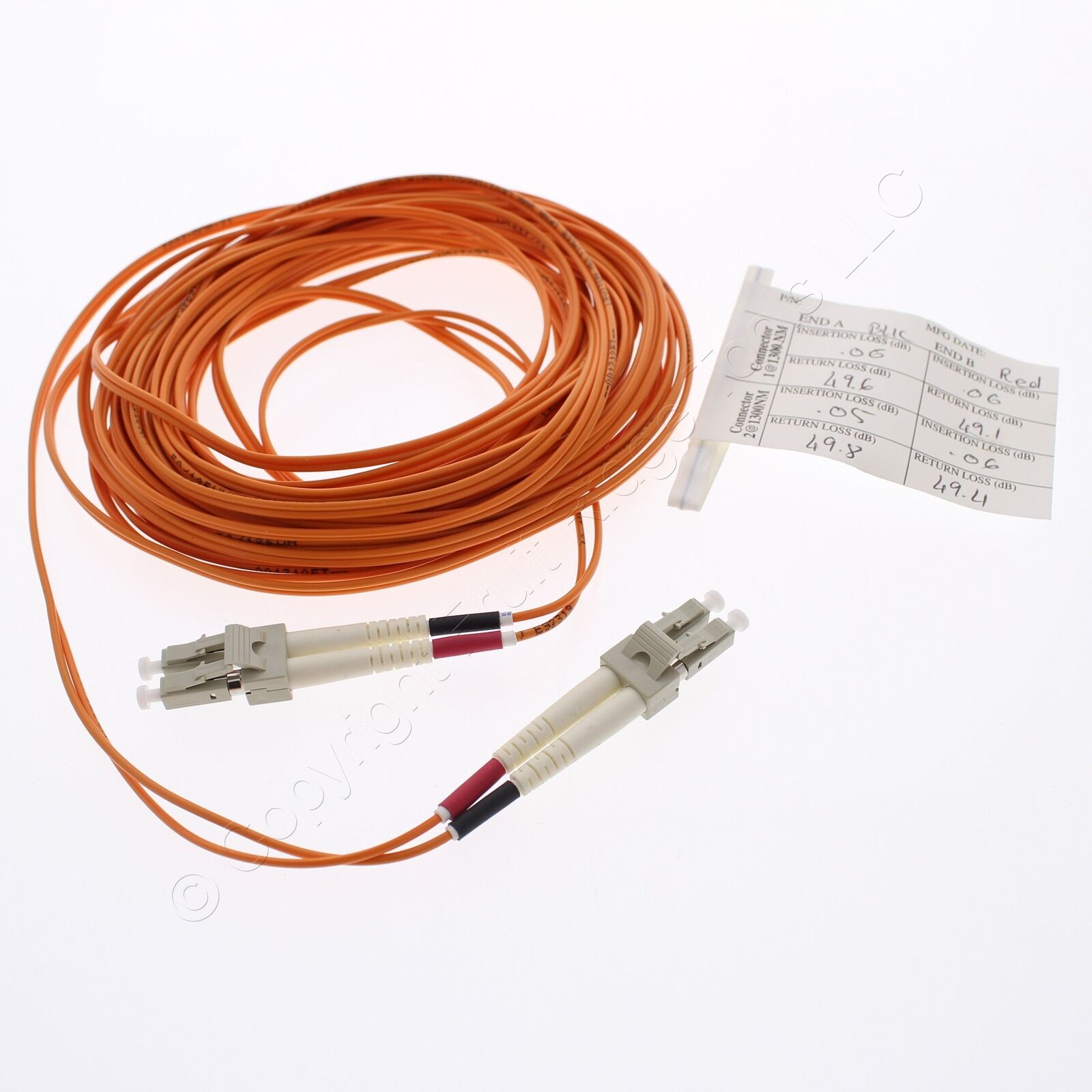 10M Leviton Uplink Fiber Optic Patch Cable Cord LC LC 50mic