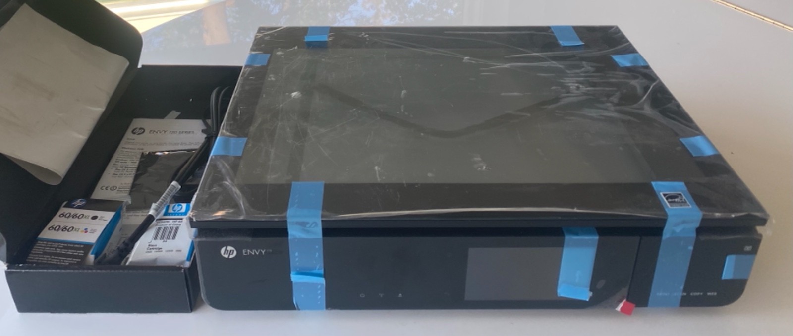 HP ENVY 120 e All-In-One Inkjet Printer : New Open Box : Please Read Description