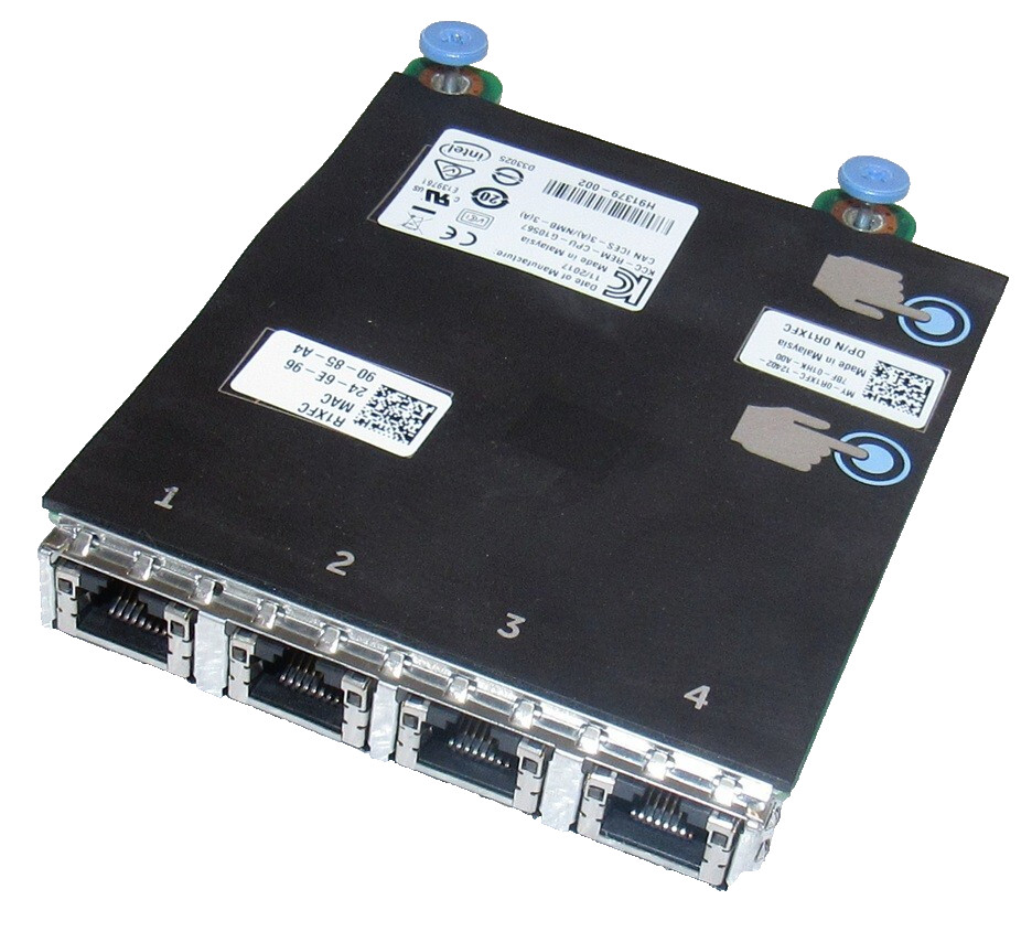 Dell R1XFC  1GbE I350-T4 RJ-45 Quad Port Ethernet Card for R740 R740XD