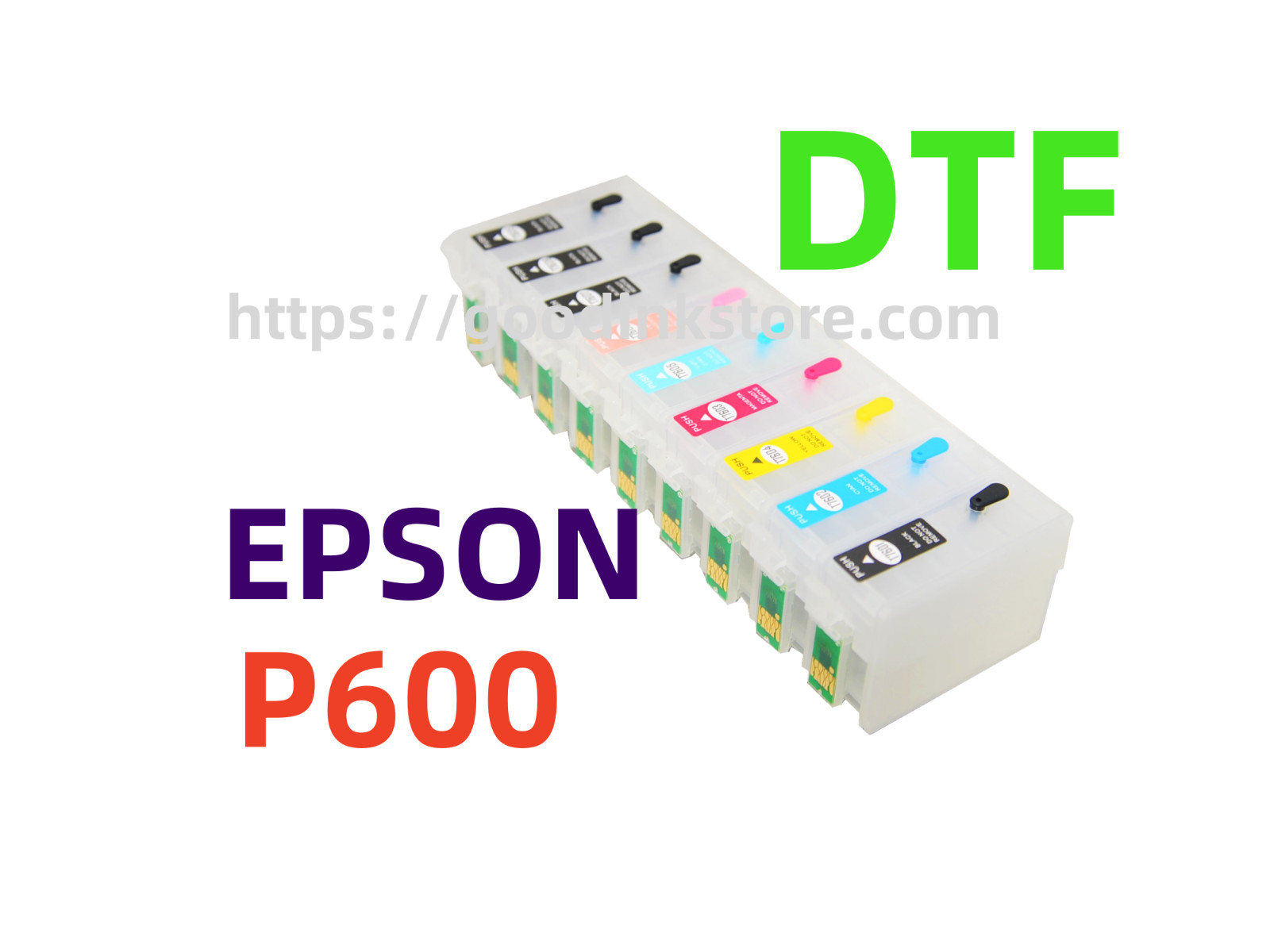 Empty Refillable Ink Cartridge Sure Color SC P600 T760 760 DTF Printing ARC chip