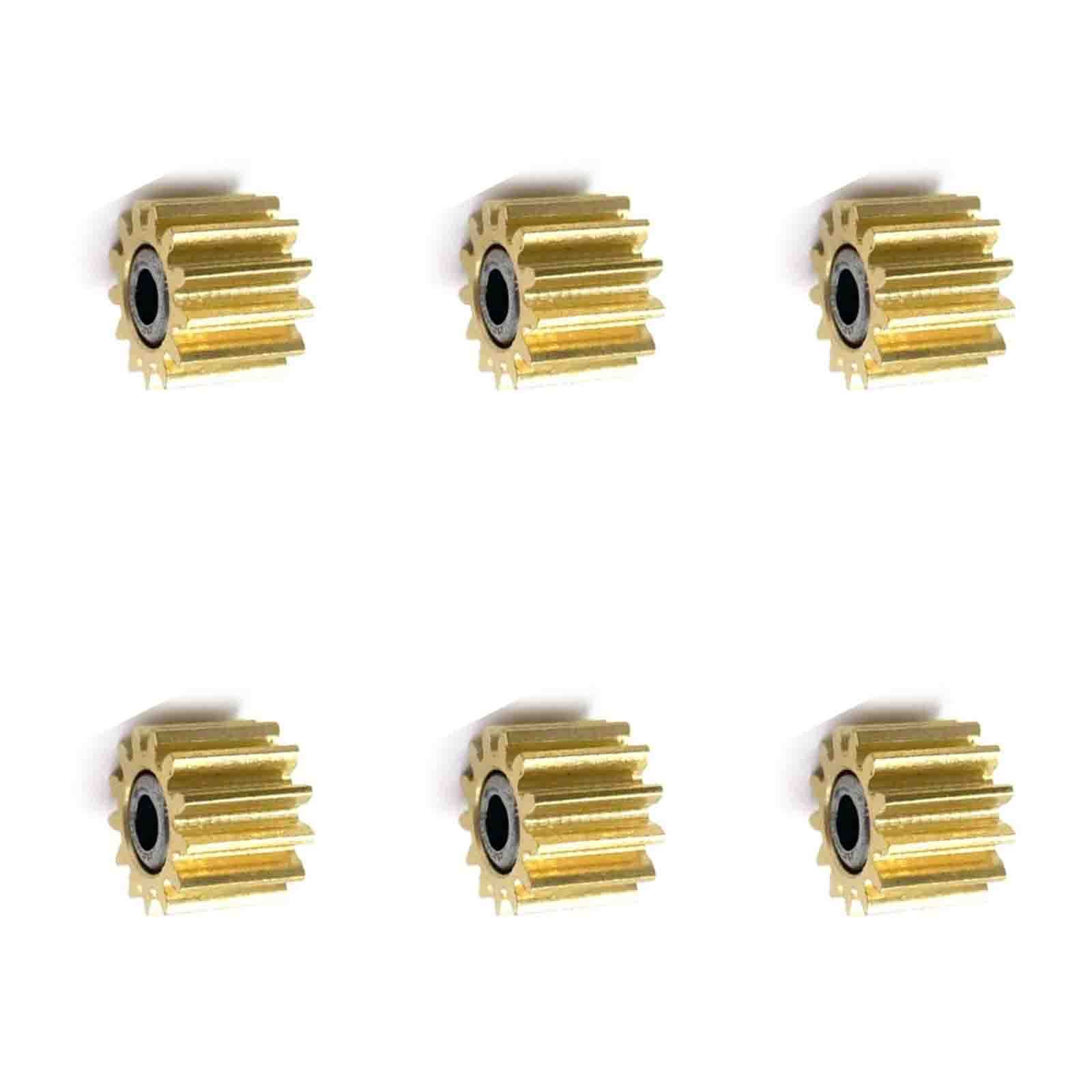 6pcs Cutter Copper Gear CQ890-67091 Fits For HP DesignJet T630 T520 T830 T650