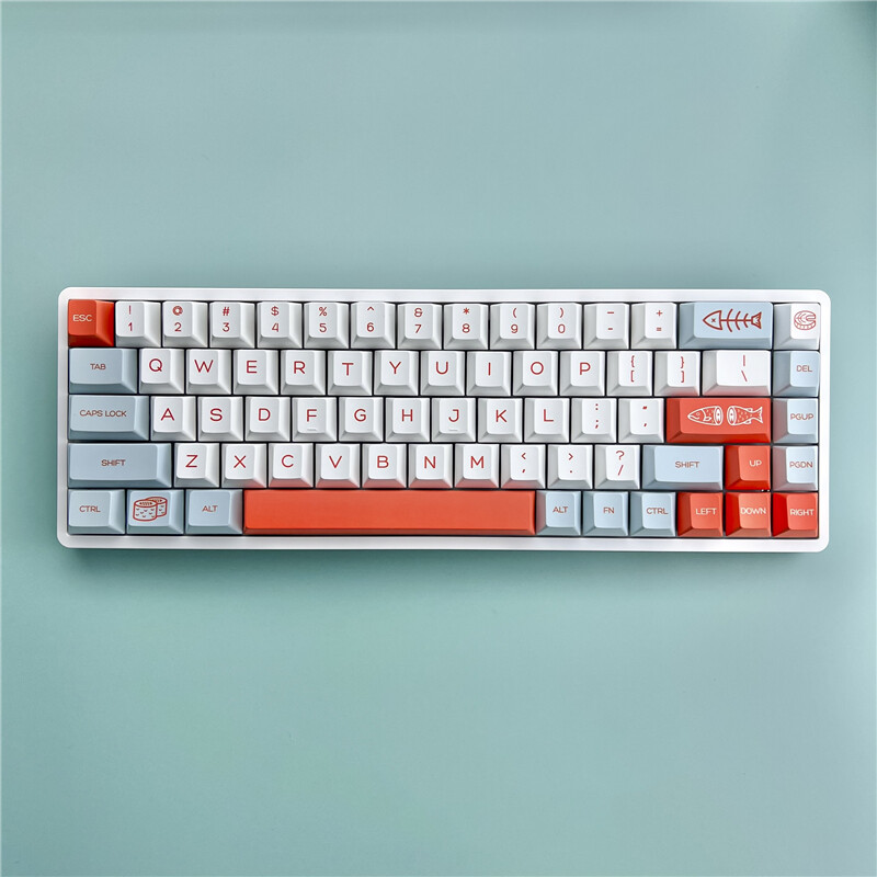Oncorhynchus Theme Fish Keycap Cherry Profile 141 Keys PBT For MX