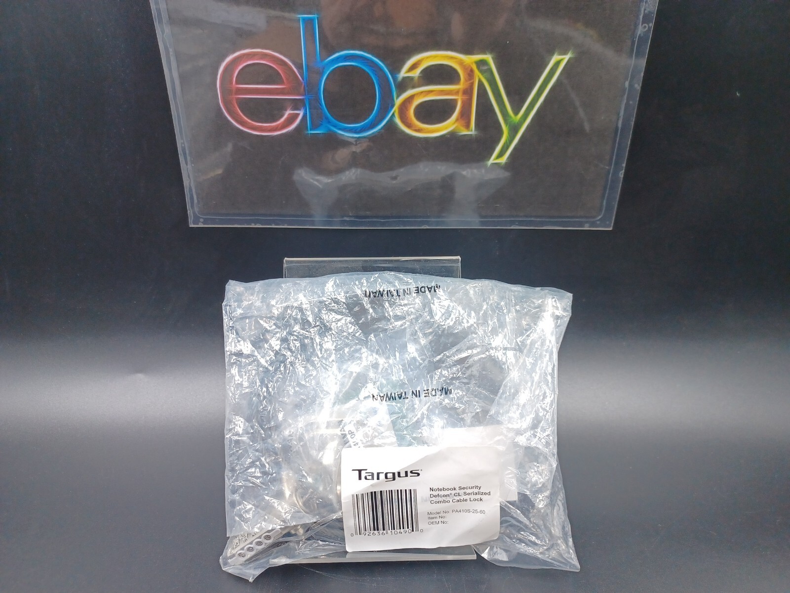 Targus Notebook Security DEFCON CL Serialized Combo Cable Lock Model: PA410S-25