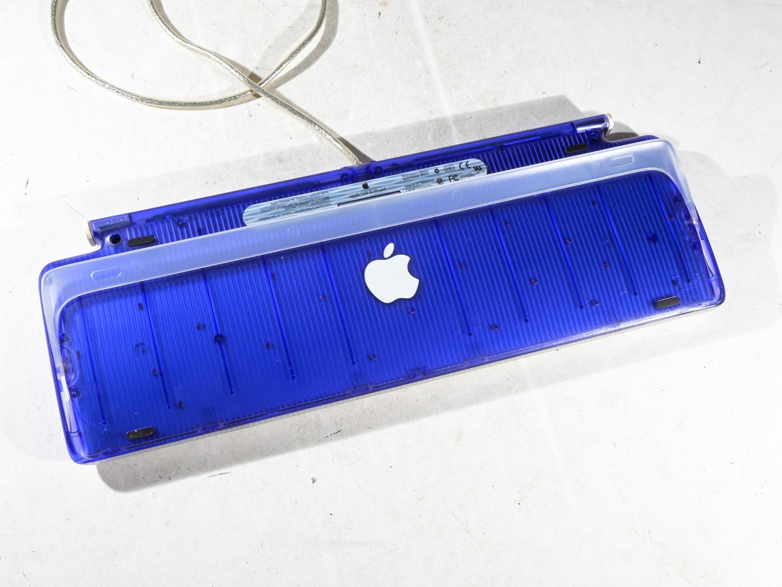 Vintage Apple USB Keyboard Purple Grape Translucent iMac 1999 M2452 Tested