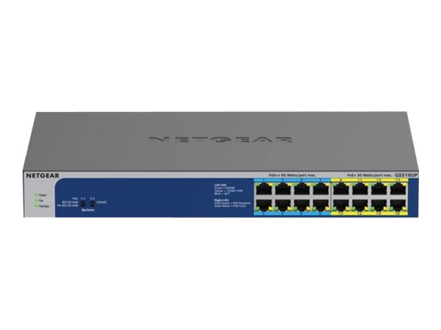 NETGEAR GS516UP Switch 16 Port Unmanaged 8 x Switch di GS516UP-100EUS