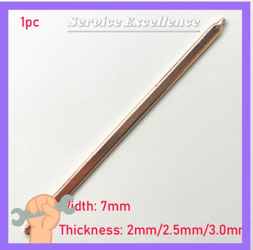 40-400mm L Width 7mm Copper Flat Heat Pipe for Cooling Laptop CPU/GPU Heatsink 