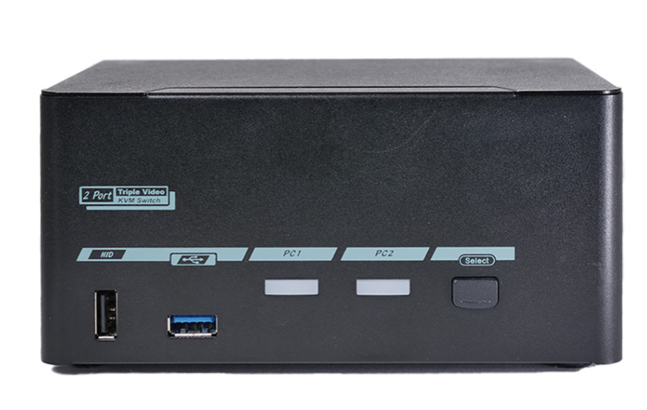 Level 1 Techs 1.4 Display Port KVM Switch - Triple Monitor - Two Computer 10Gbps