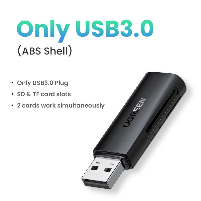 UGREEN USB 3.0 Type C to SD Micro SD TF Card Reader Memory Card Adapter for PC
