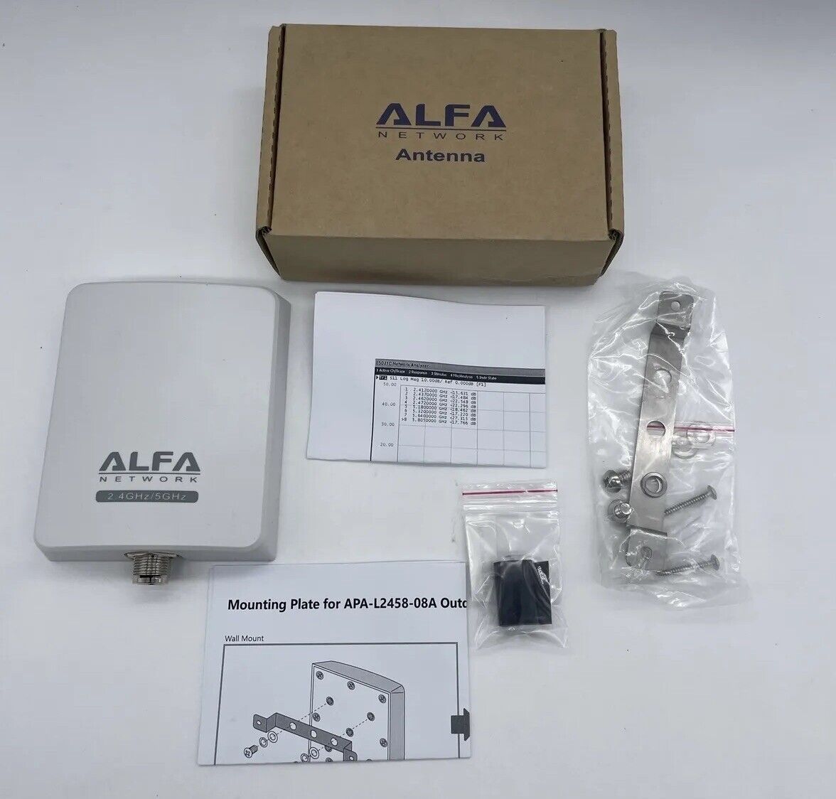 Alfa APA-L2458-08A 8 dBi outdoor 2.4/5 GHz dual band WiFi directional antenna