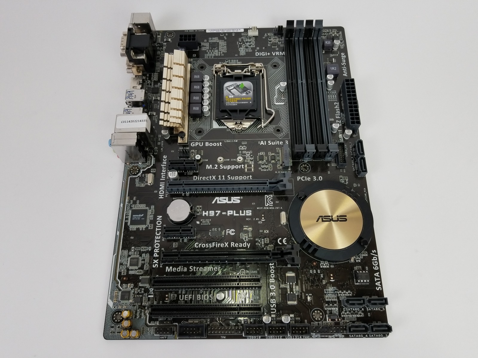 Asus  H97-PLUS Intel LGA 1150 DDR3 SDRAM Desktop Motherboard