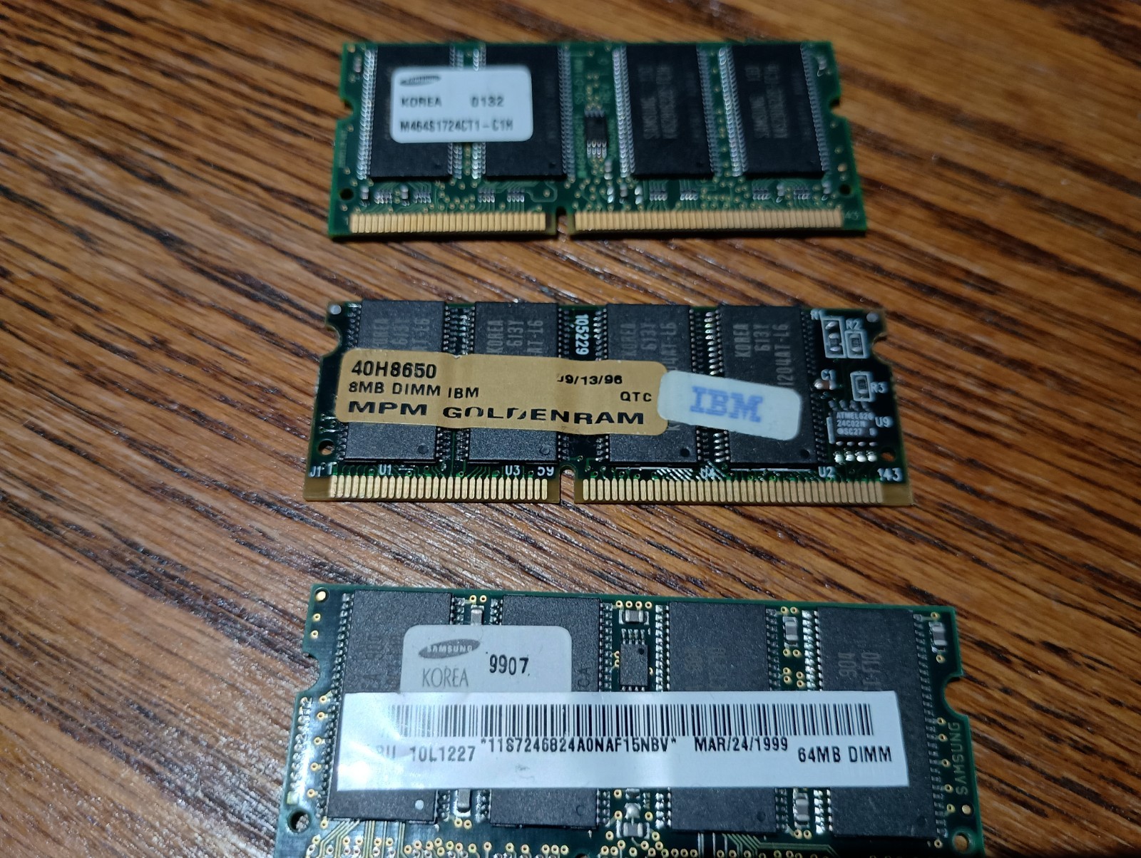 Laptop IBM FRU: 10L1227 64 MB DIMM 66 MHZ Working Used Pull