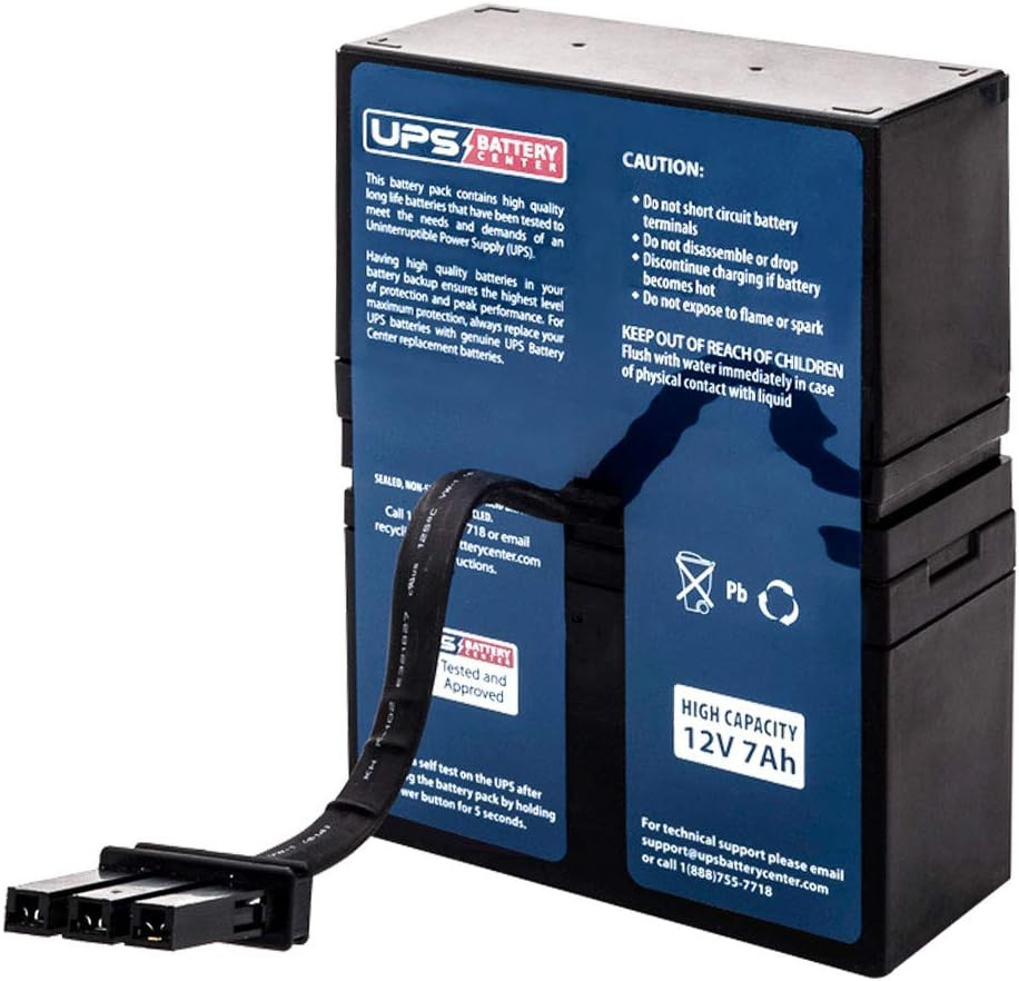 RBC32 Compatible Replacement Battery Cartridge for APC BR800, BR900, BR1000, BX1