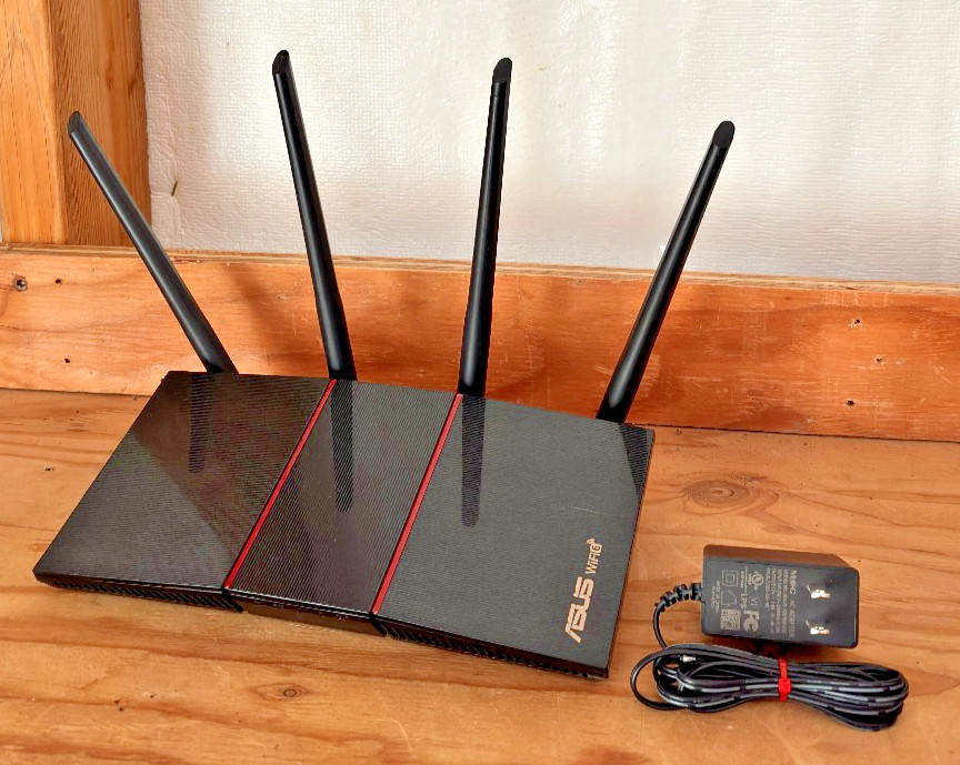 ASUS 🔥 AX1800 1800Mbps 4 Ports WiFi 6 Router (RT-AX55) ⚡️🔌 PSU Included