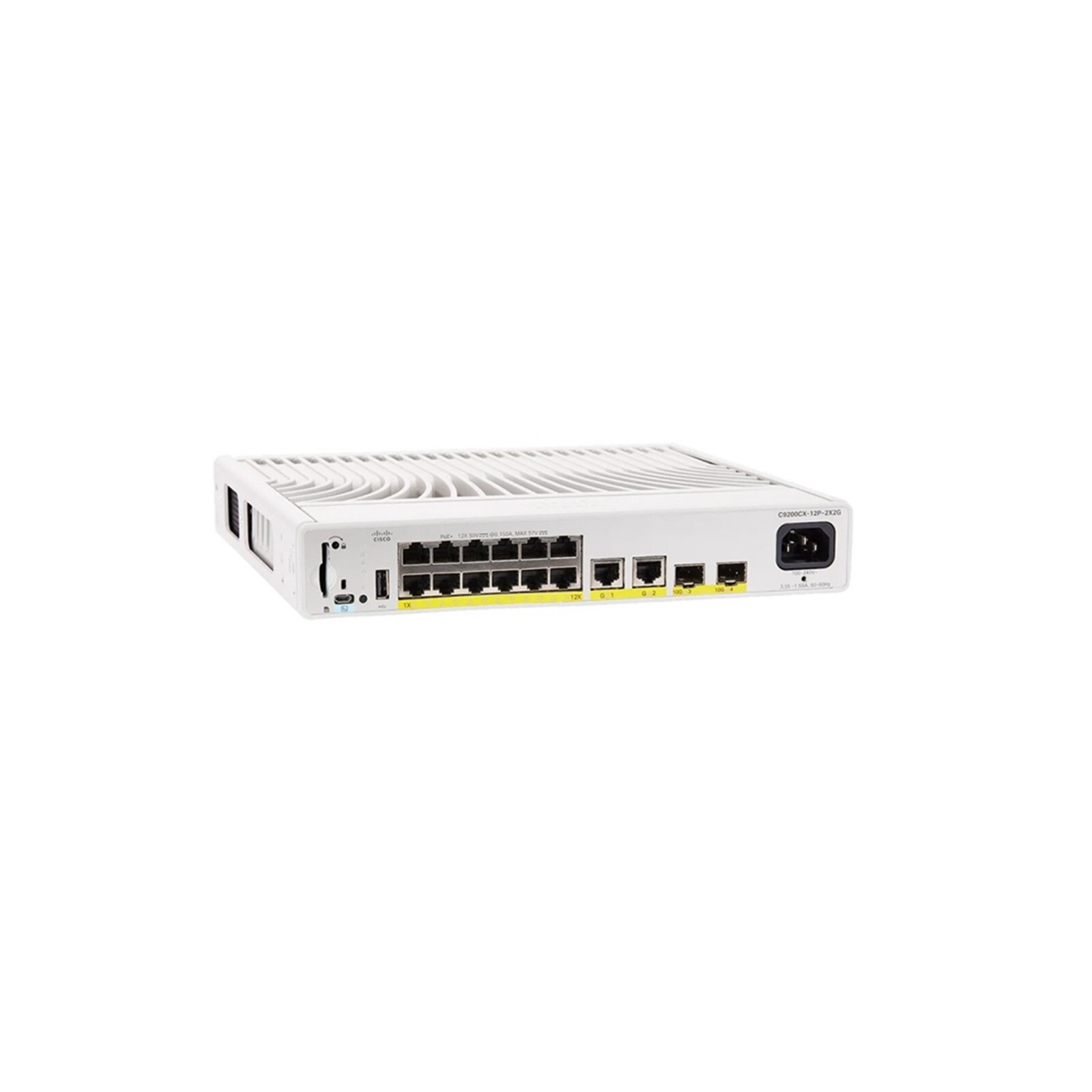 Cisco C9200CX-12P-2X2G-E Catalyst 12 Port 1G PoE+ 2x10G 2x1G Ethernet Switch