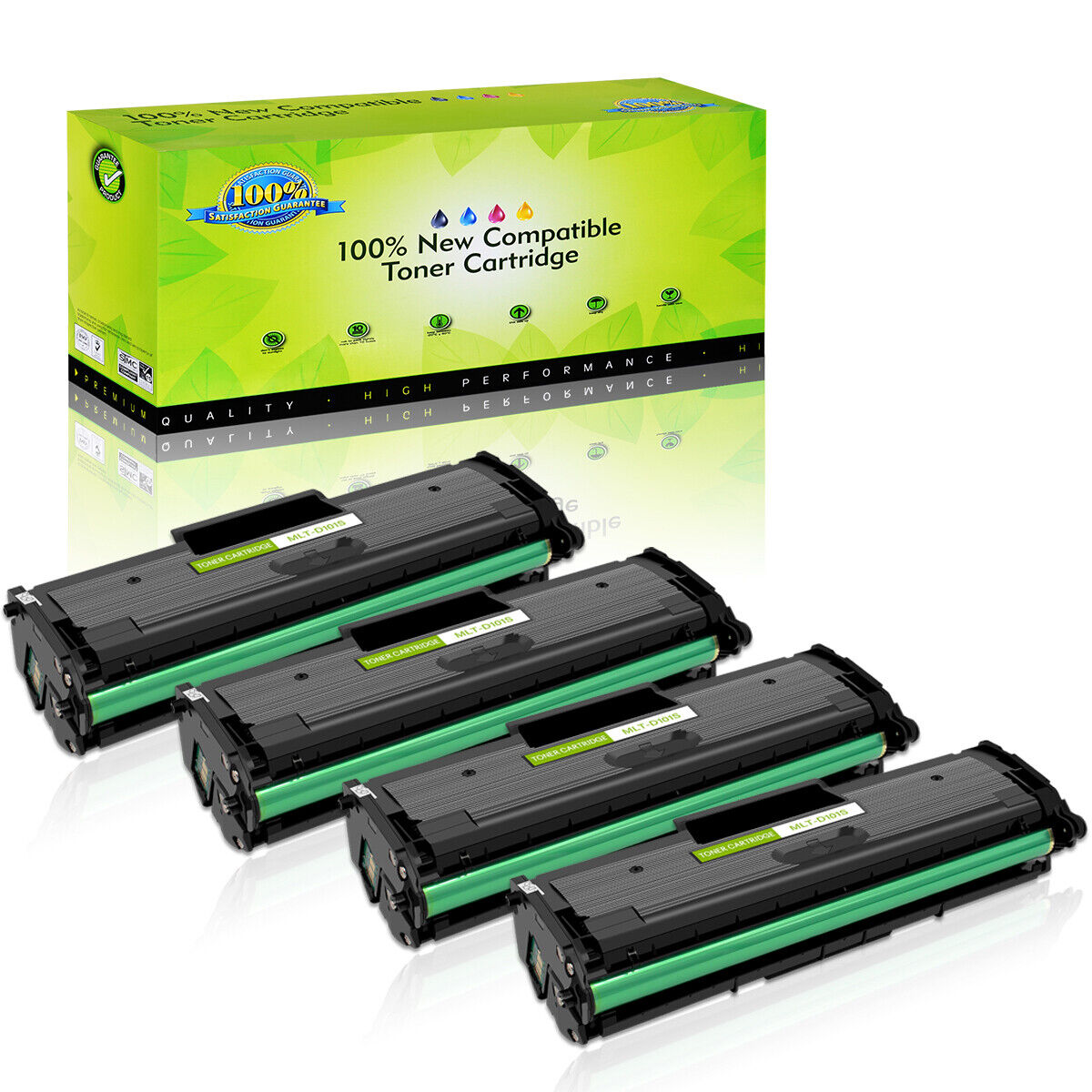 4-PK/Pack Black MLT-D101S Toner For Samsung ML-2165W SCX-3405W SCX3400 Printer