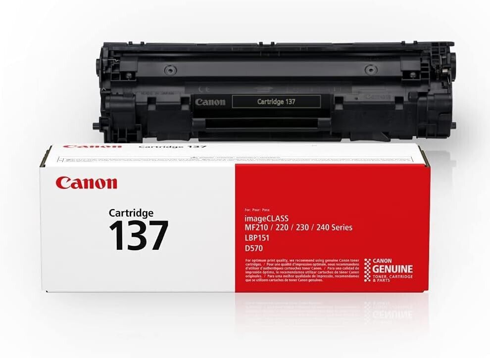 Canon Genuine Toner Cartridge 137 Black 9435B001 ImageCLASS D570 Laser Printers