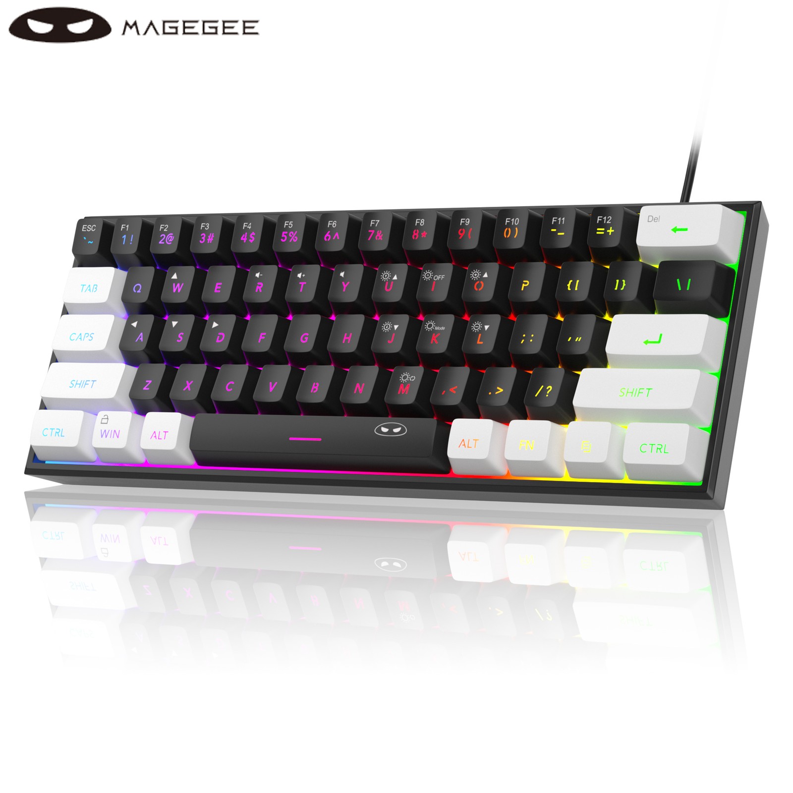 Keyboard 61 Keys RGB Backlight