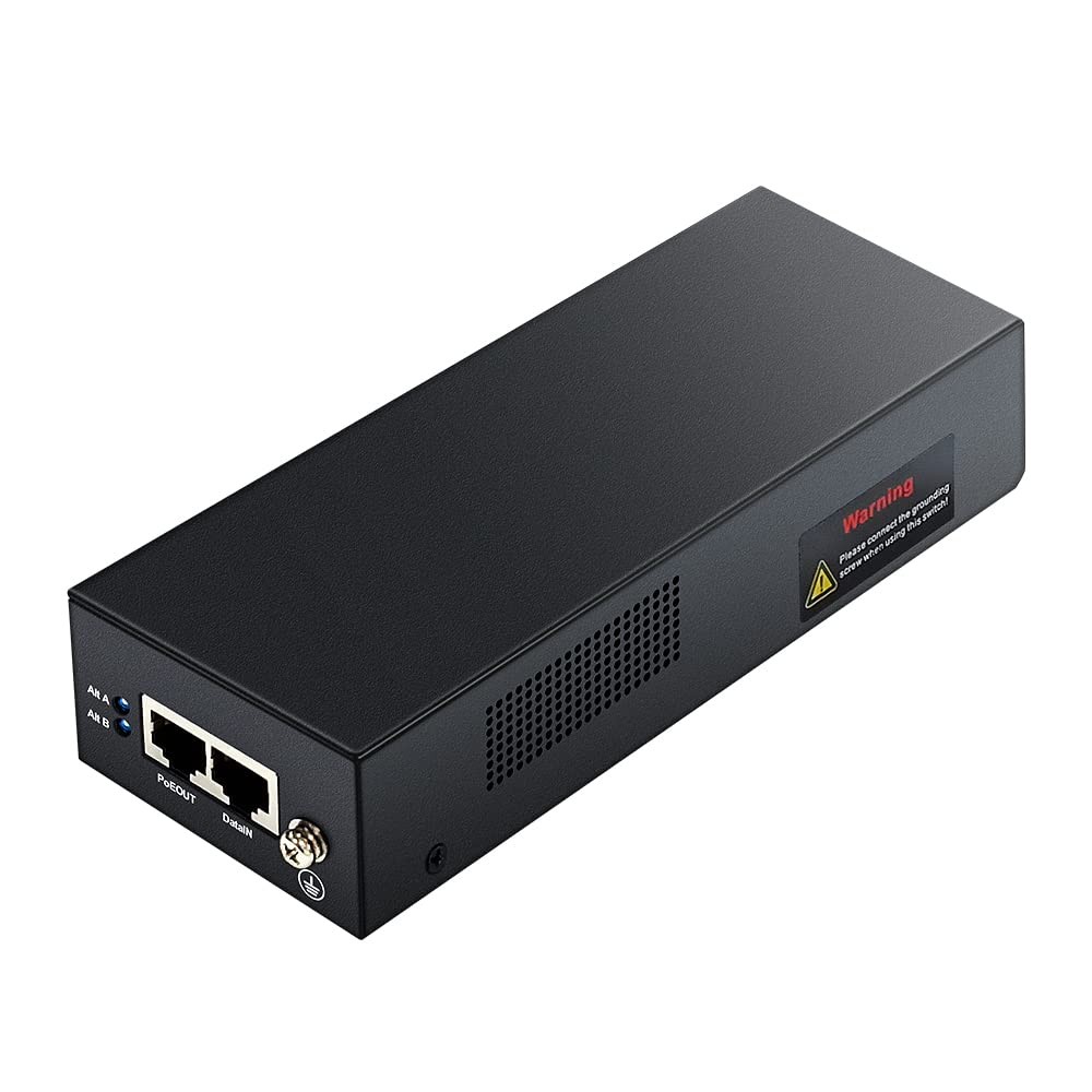 PE90-BT | 90W Gigabit Ultra PoE++ Injector, 56V Power on Ethernet Adapter,Com...
