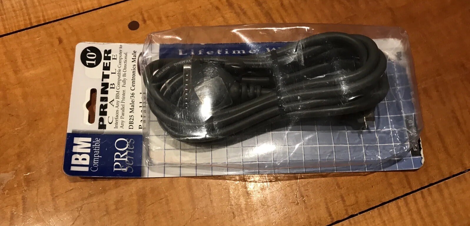 BELKIN Pro PRINTER CABLE DB25 MALE /36 PIN 10 FOOT Cord IBM Compatible NEW MIP