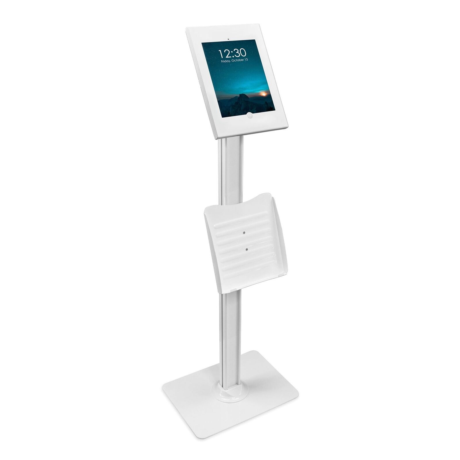 Mount-It Anti-Theft Floor Stand Compatible with iPad, Contact-Less Kiosk wit...