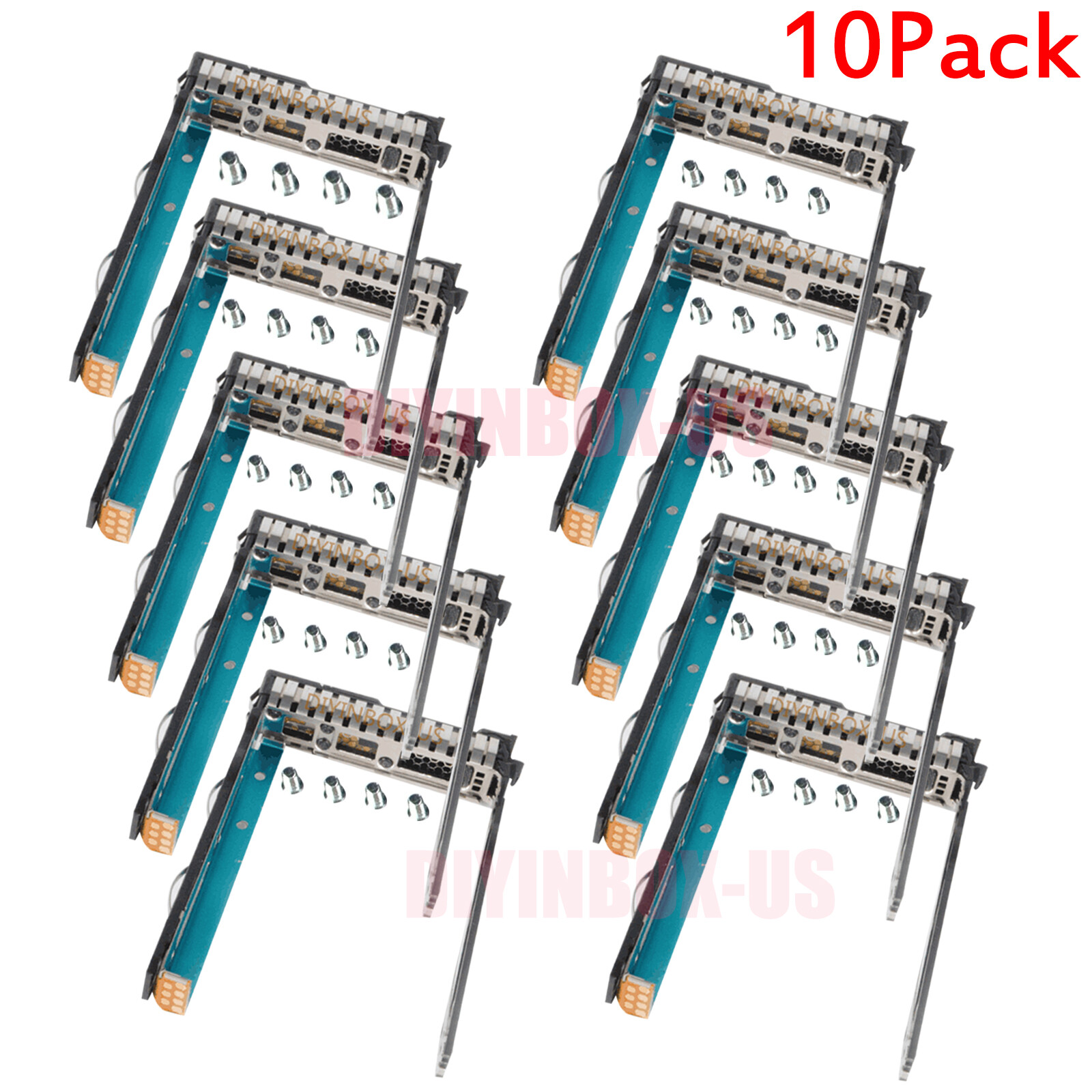 10Pack HP G8 G9 Gen9 DL560 653955 2.5" SFF SAS SATA HDD Tray Caddy 651687-001