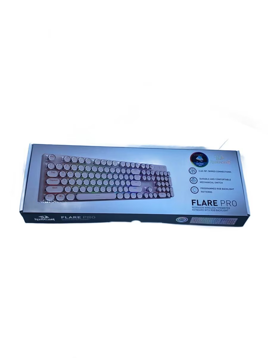 REDRAGON FLARE PRO/Wireless Typewriter Keyboard/Computer Peripheral Equipment/K7