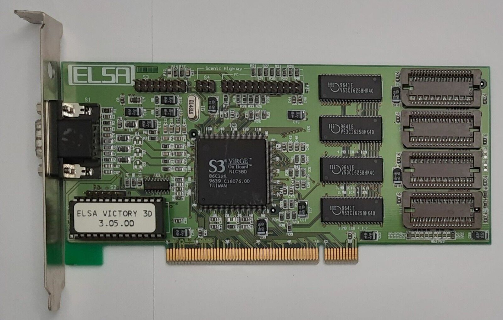 ELSA Victory 3D PCI Graphics Card (S3 ViRGE, 86C325, 2MB, Retro, 1996)