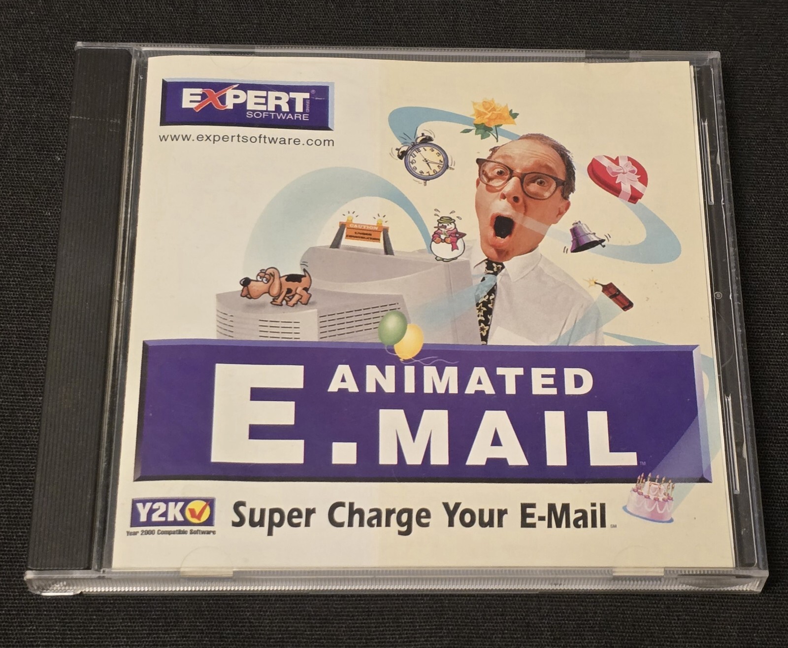 Animated E-mail Vintage Expert Software 1999 CD ROM - Windows 95, 98  💿