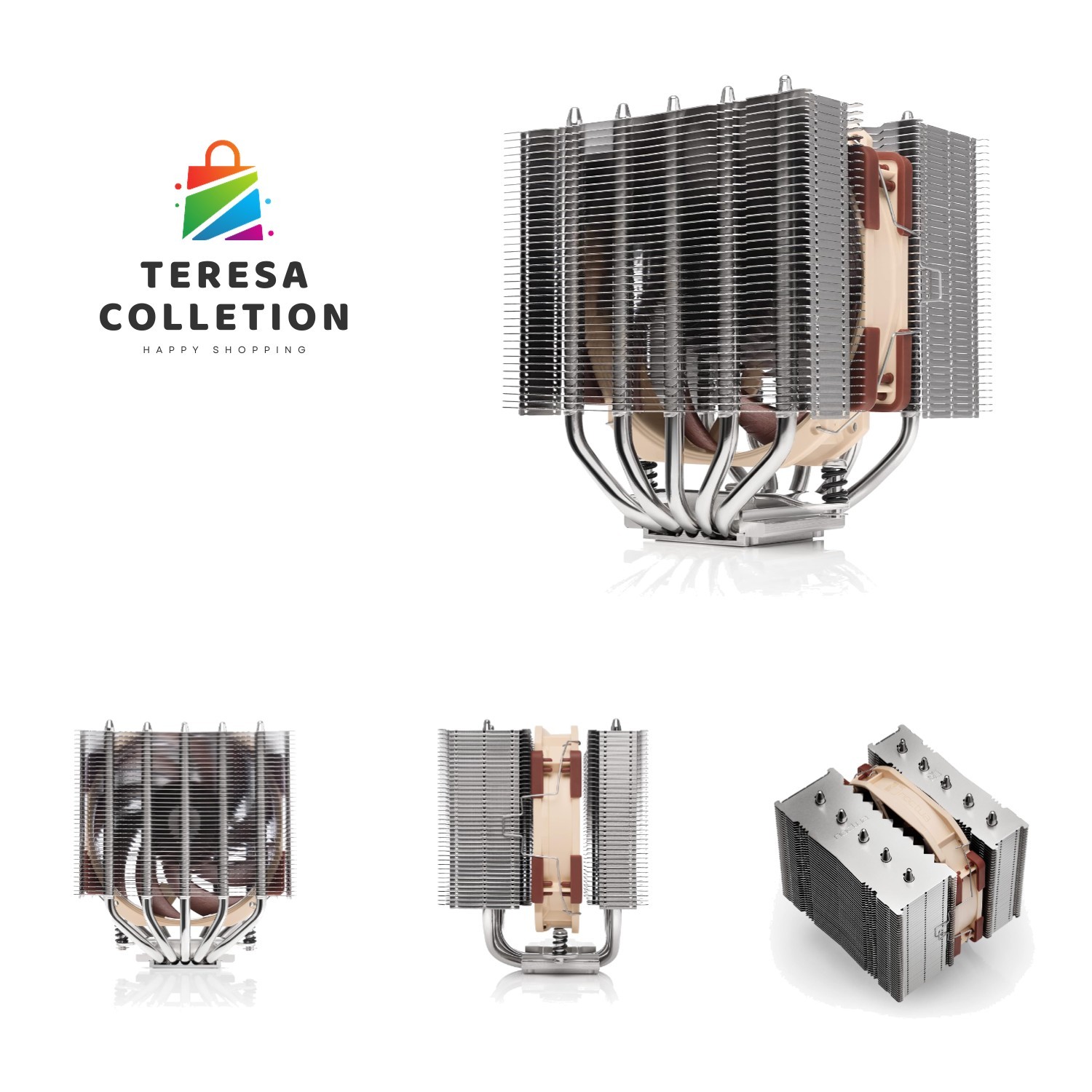 Quiet and Compact Dual-Tower CPU Cooler 120mm - Excellent RAM Compatibility