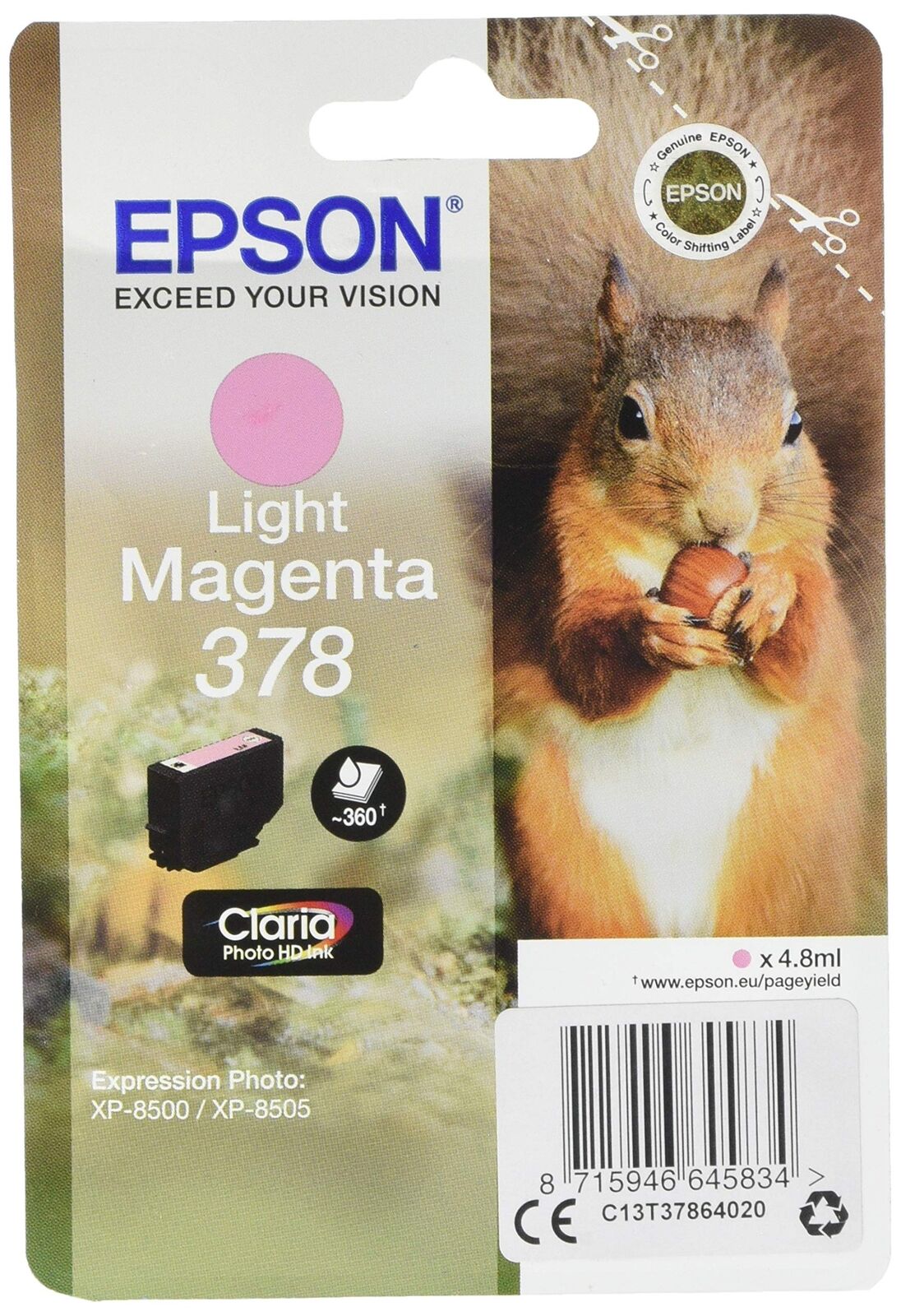 Epson C13T37864020 Inkjet Cartridge - Magenta
