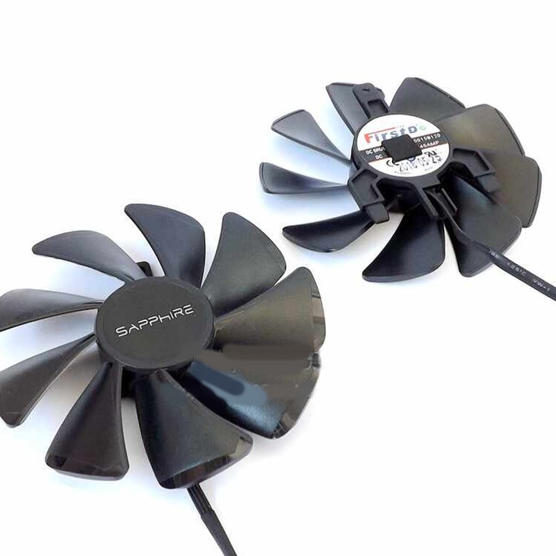1x For SAPPHIRE RX470D DC12V 0.45A Dual Ball Bearing Graphics Card Cooling Fan