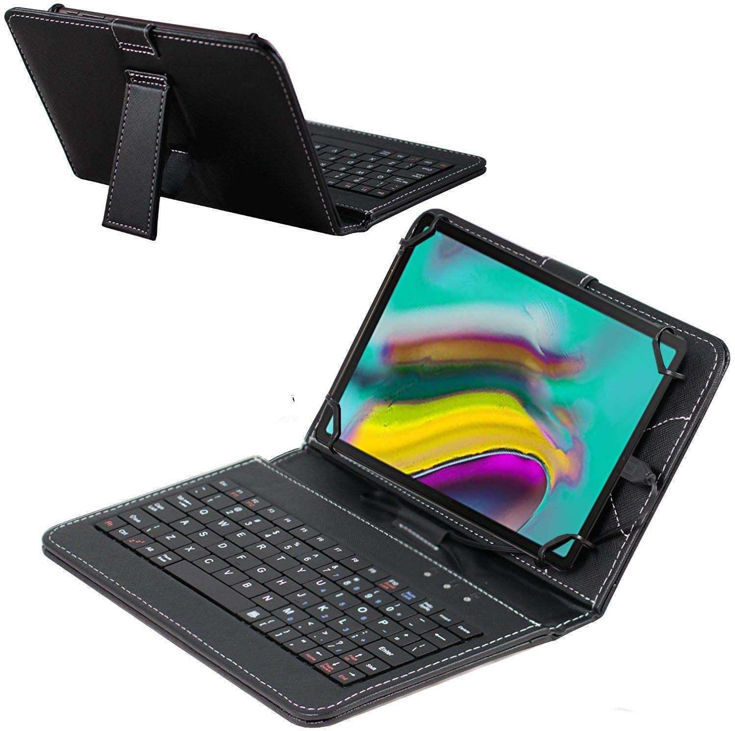 Navitech Black Keyboard Case For The Blackview Tab 11 SE 10.36'' Tablet