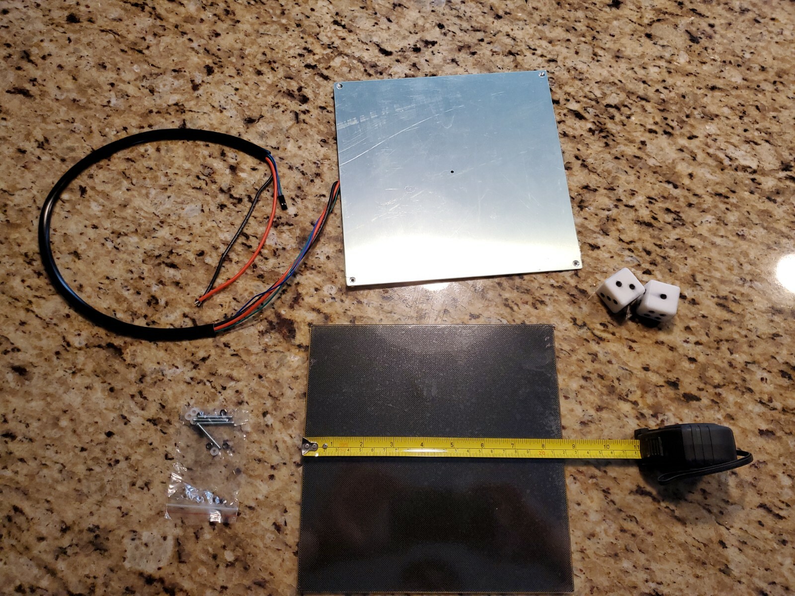 220 X 220 mm Glass Bed And Heat Plate