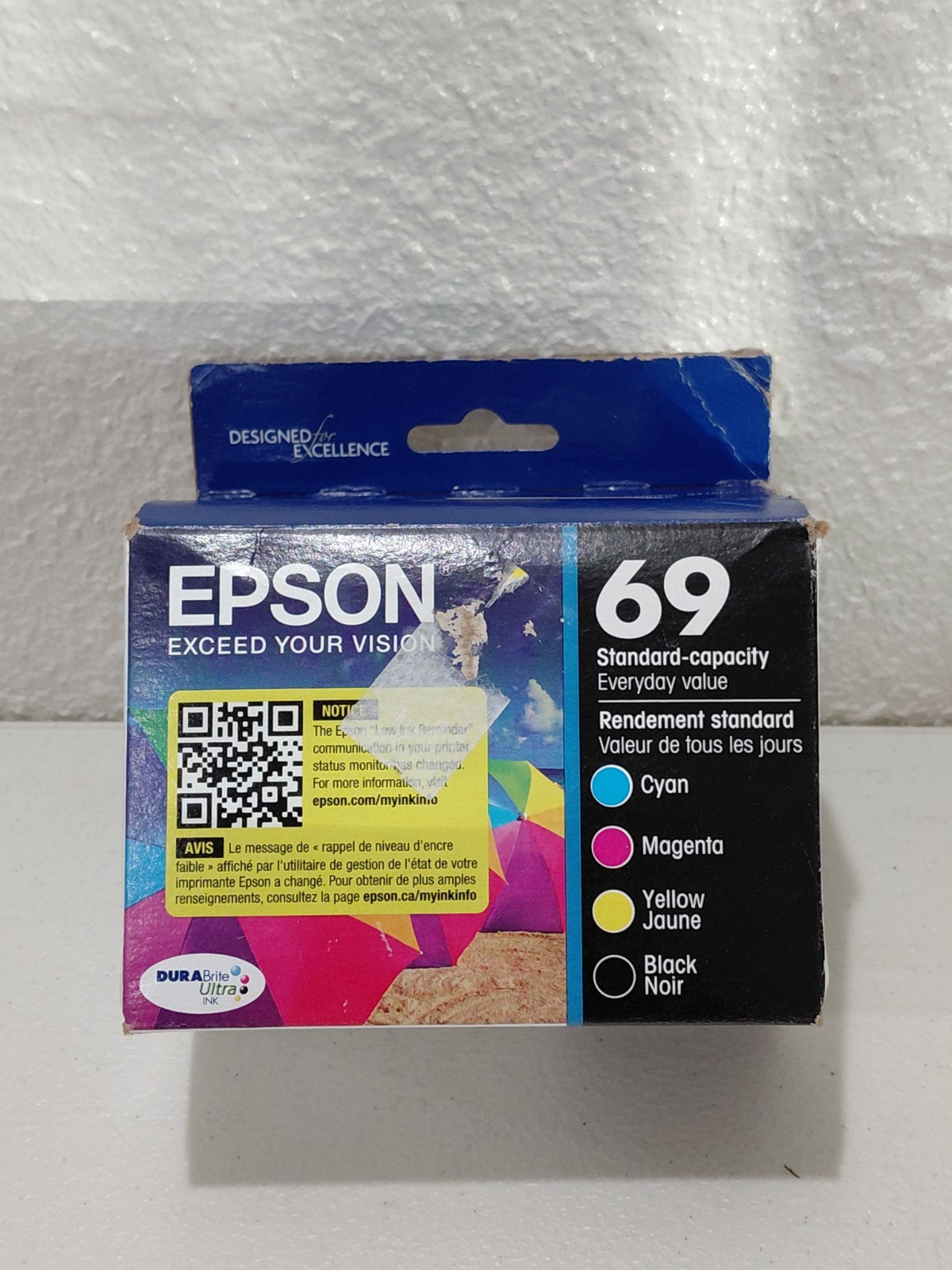Epson 69 DURABrite Ultra Ink Black & Color Combo Pack Genuine exp 02/2027