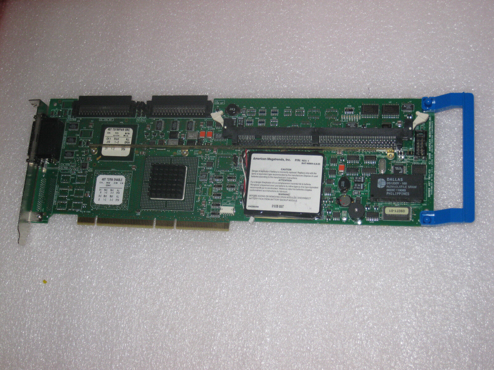 New Original Dell SCSI PERC2 dual Channel Raid Controller CN-044TXF 044TXF 44TXF