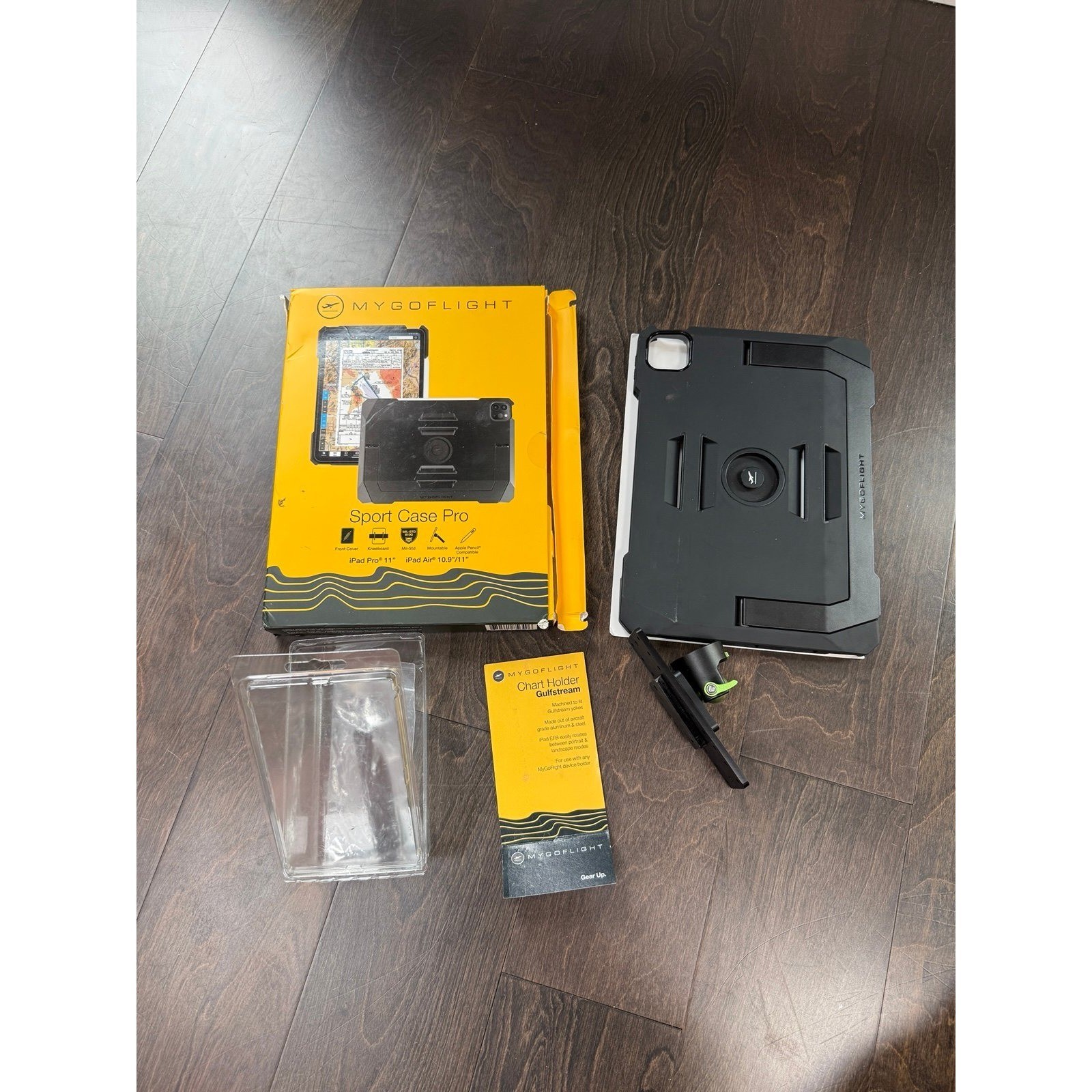 MyGoFlight Sport Case Pro iPad Pro 11 Air 10.9 Gulfstream Yoke Chart Mount
