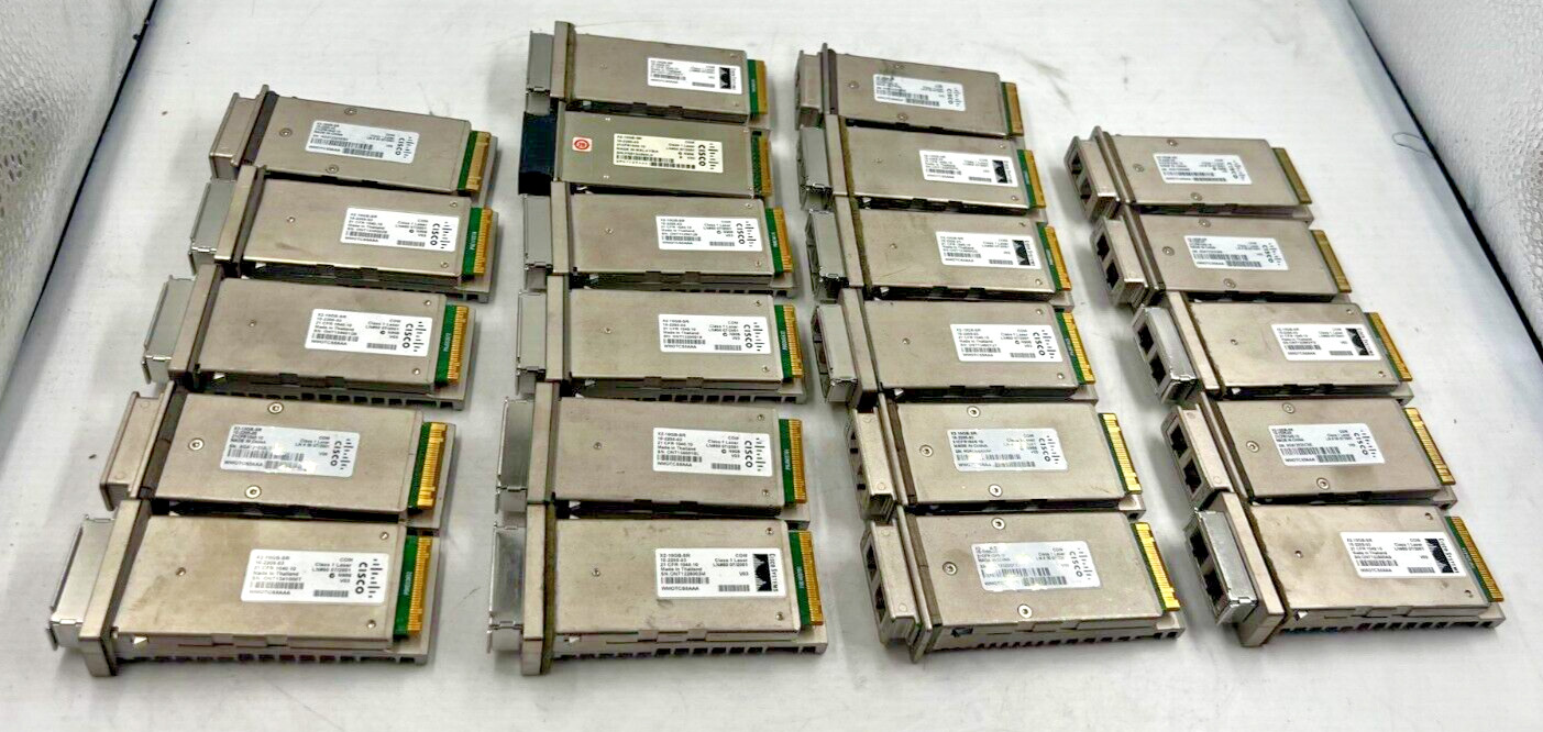 Lot of 22: Cisco X2-10GB-SR Transceiver Modules 10-2205-03