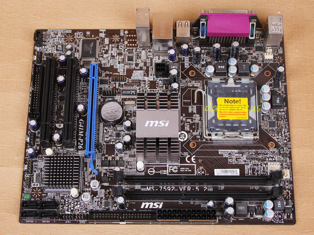 MSI MS-7592 G41M-P26 Motherboard LGA 775 DDR3 Intel G41