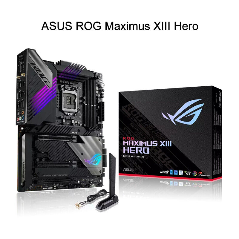 ASUS Intel Z590 ROG MAXIMUS XIII HERO LGA 1200 Motherboard fit 11/10th Core CPU