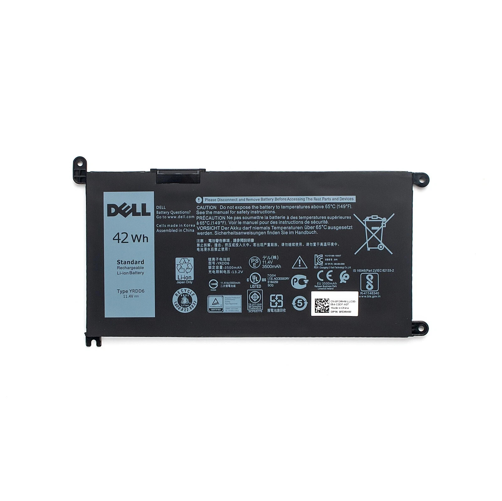 Genuine OEM 42Wh YRDD6 Battery For Dell Inspiron 15 3501 3582 3583 3584 3593