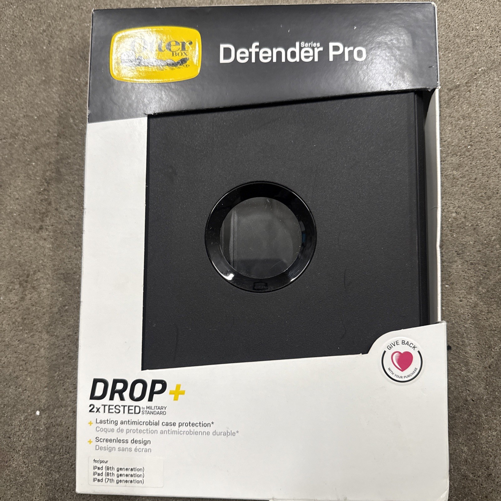 NEW OTTERBOX 7762032 Defender Series RUGGED PROTECTION Case iPad 7, 8, 9 Gen 