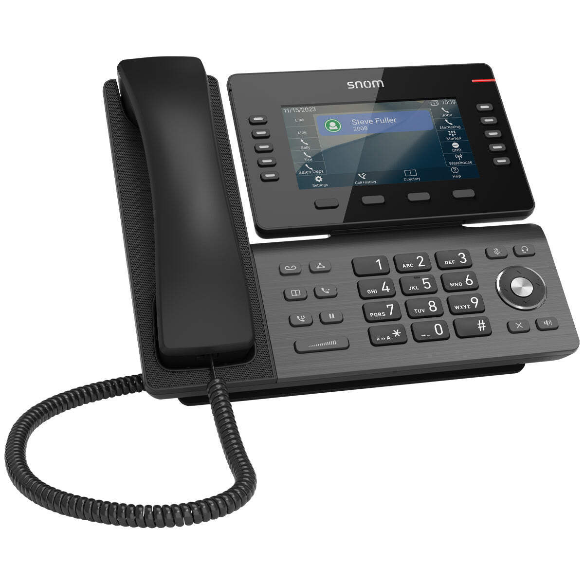 Snom D815W IP Phone – 5” Color Display, 10 LED Keys, Gigabit Ethernet, and Wi-Fi