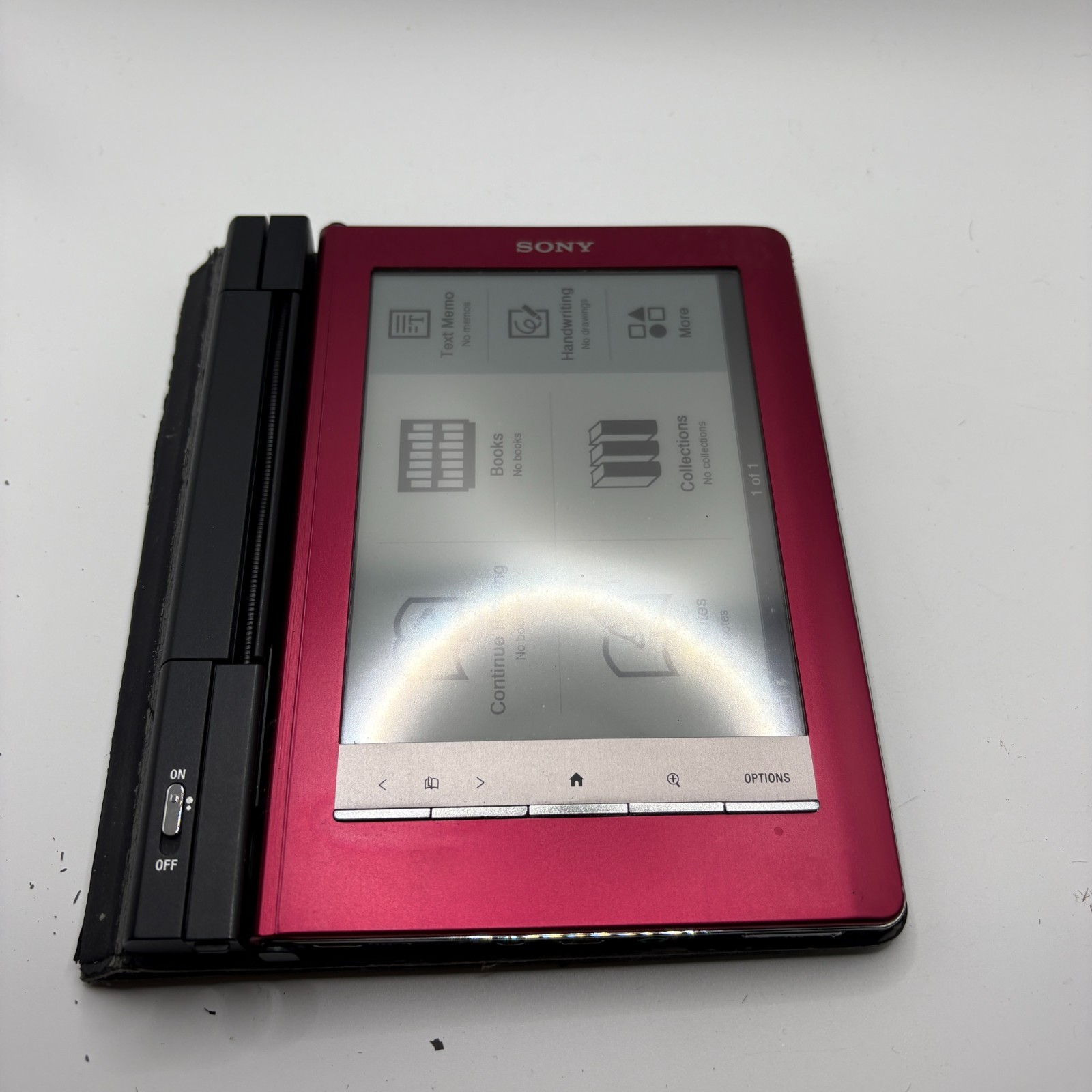 Sony PRS-600 Touch Edition eBook Reader Red w/ Stylus PRS600