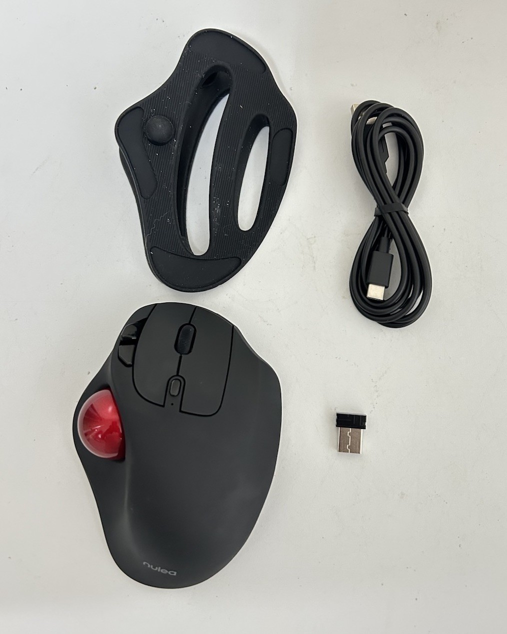 Nulea M511 Wireless Trackball Mouse Ergonomic Bluetooth USB Rechargeable