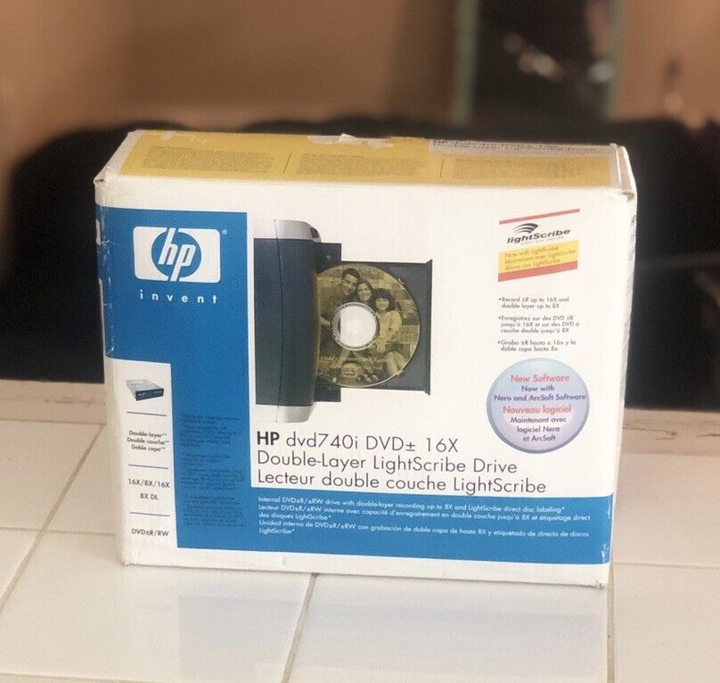 HP DVD Writer Writable CD-RW, 16X Double Layer, Lightscribe Fast Shipping