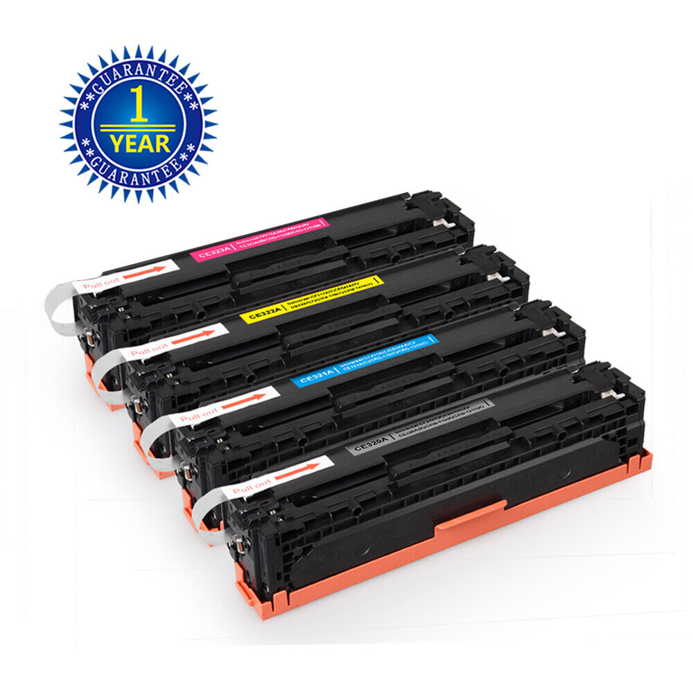 Set of 4PK CE320A -23A 128A Color Toner For HP LaserJet Pro CM1415FNW CP1525NW