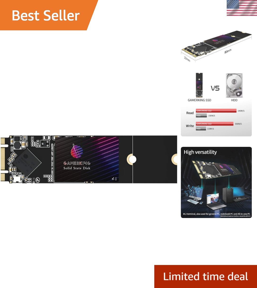 Revolutionary 64GB M.2 2280 SSD with 3D NAND - Fast & Reliable Storage Solution